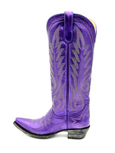 Vintage Leaf Embroidered Snip-toe Thick Heeled Wide Calf Cowgirl Tall Boots